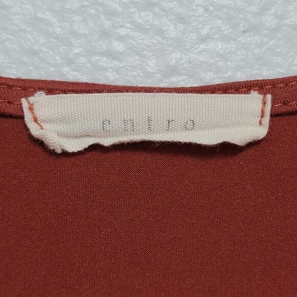 Entro Maxi Dress Mauve Pink Modest Pockets Made in USA 794 - Picture 4 of 7